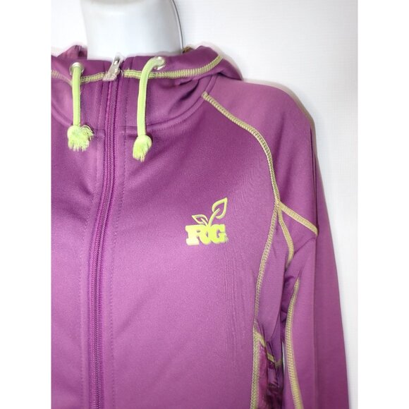 Realtree Girl Zip Hoodie Sweatshirt Women M Purple Green Camo Hunting NEW - Picture 3 of 8